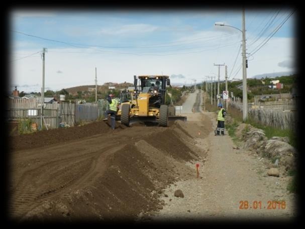 Trabajos de conservación de caminos, foto del brochure